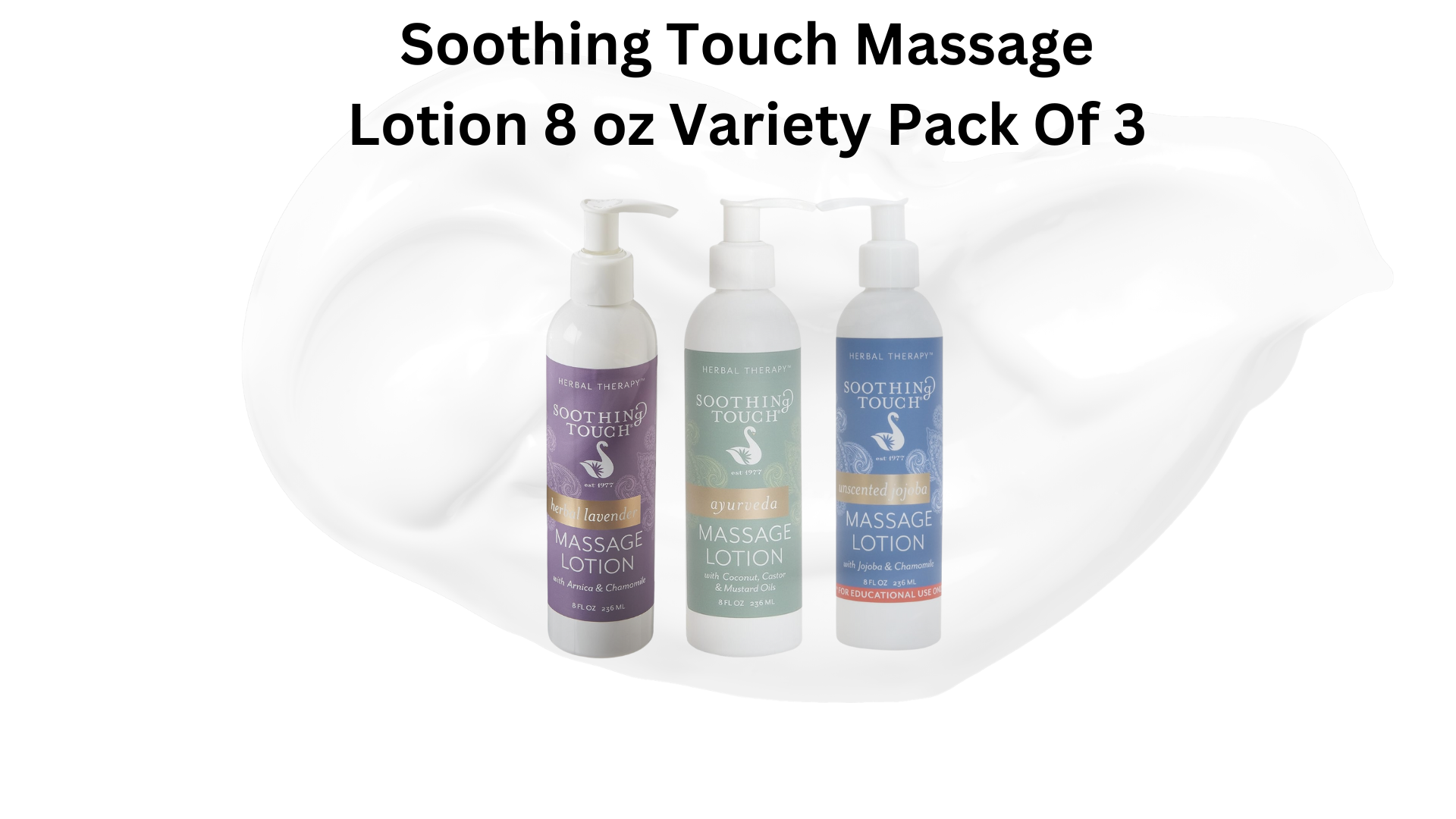 Soothing Touch Massage Lotion 8 Oz Variety Pack Of 3 Dc Stewart Labs Cosmetics Store 1732