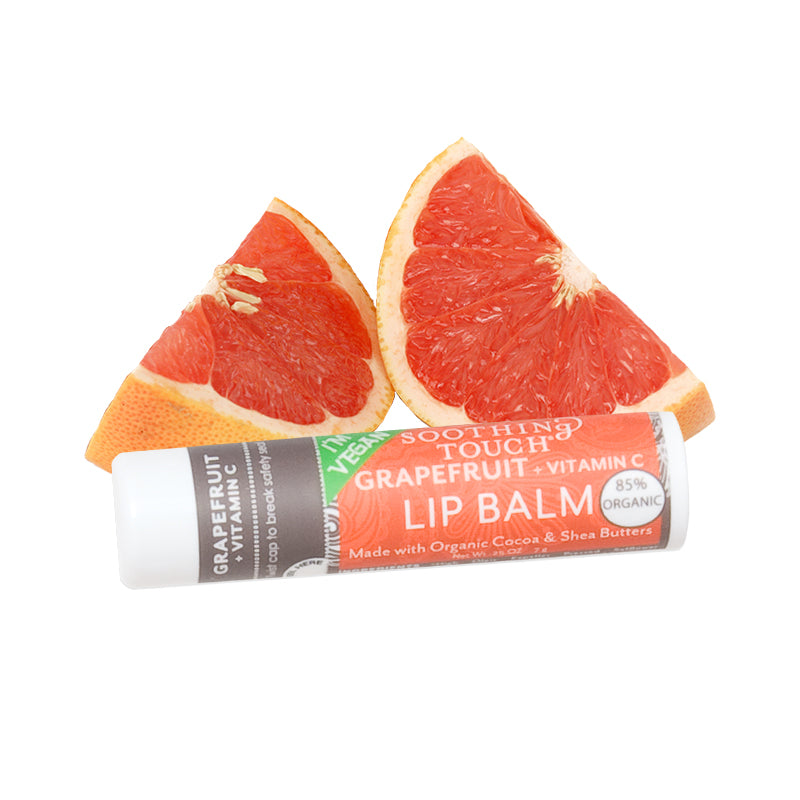 soothing lip balm vit c Lip Balm By Soothing Touch Grapefruit + Vitamin C .25 oz Stick (Pack of 6)