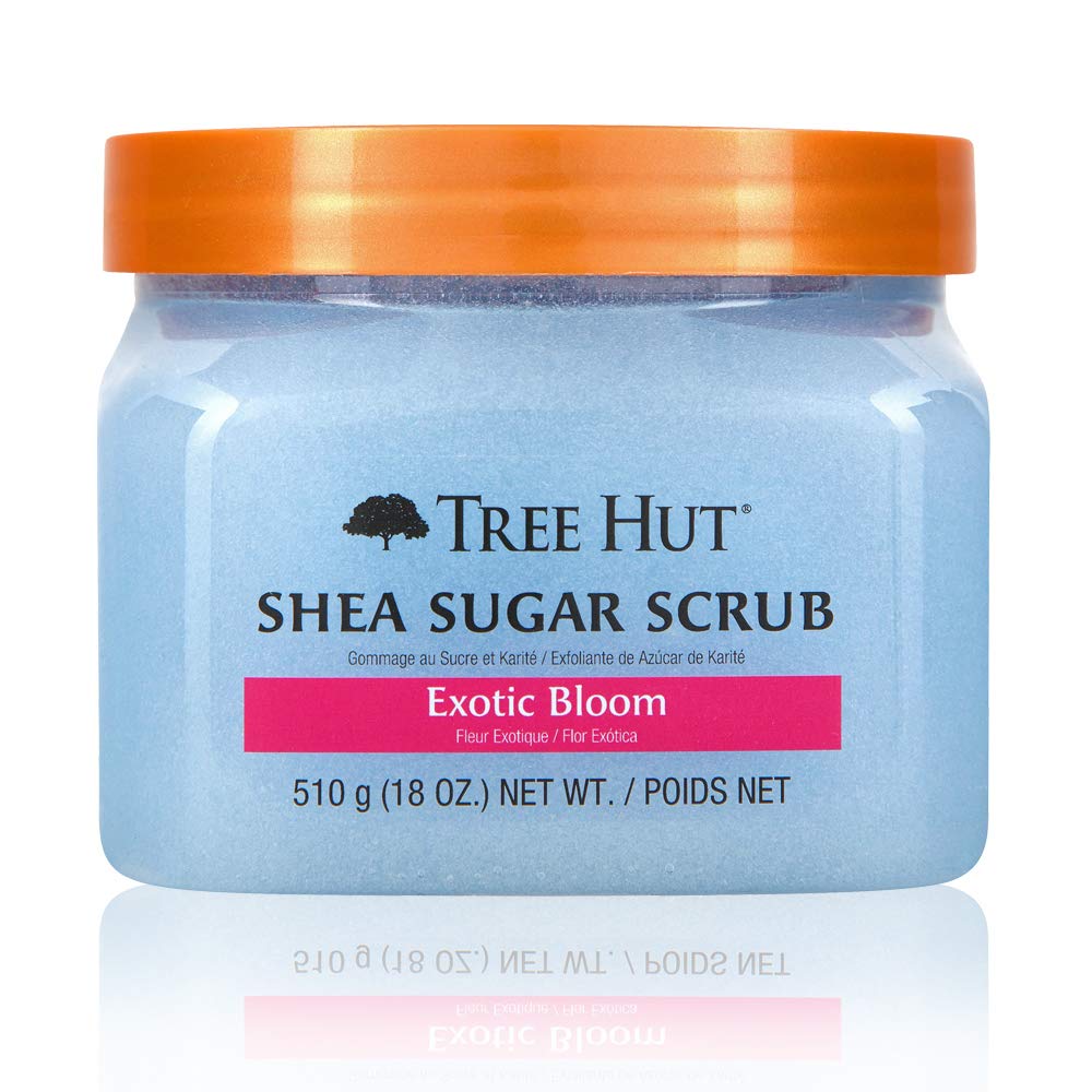 Tree Hut Cotton Candy Shea Sugar Exfoliating and Hydrating Body Scrub, 18  oz.