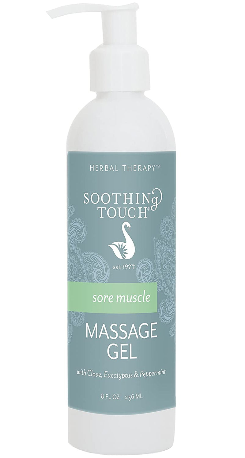 Soothing Touch Sore Muscle Massage Gel, Clove/ Eucalyptus / Peppermint, 8 Ounce