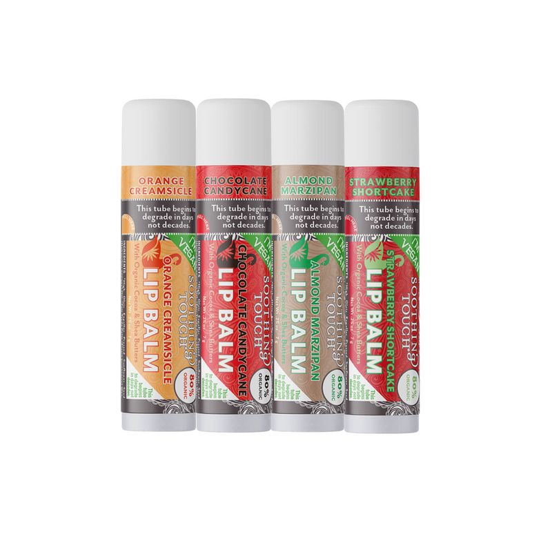 Lip Balm Variety Gift Set By Soothing Touch 4 Pack - .25