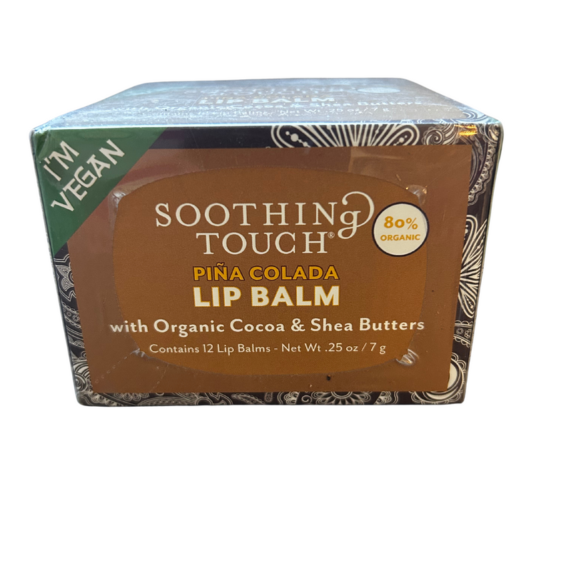 Pina Colada Vegan Lip Balm By Soothing Touch (Case Of 12) .25 oz