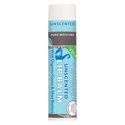 Unscented Lip Balm - Vegan Unscented By Soothing Touch ( Pack Of 4 ) .25 oz