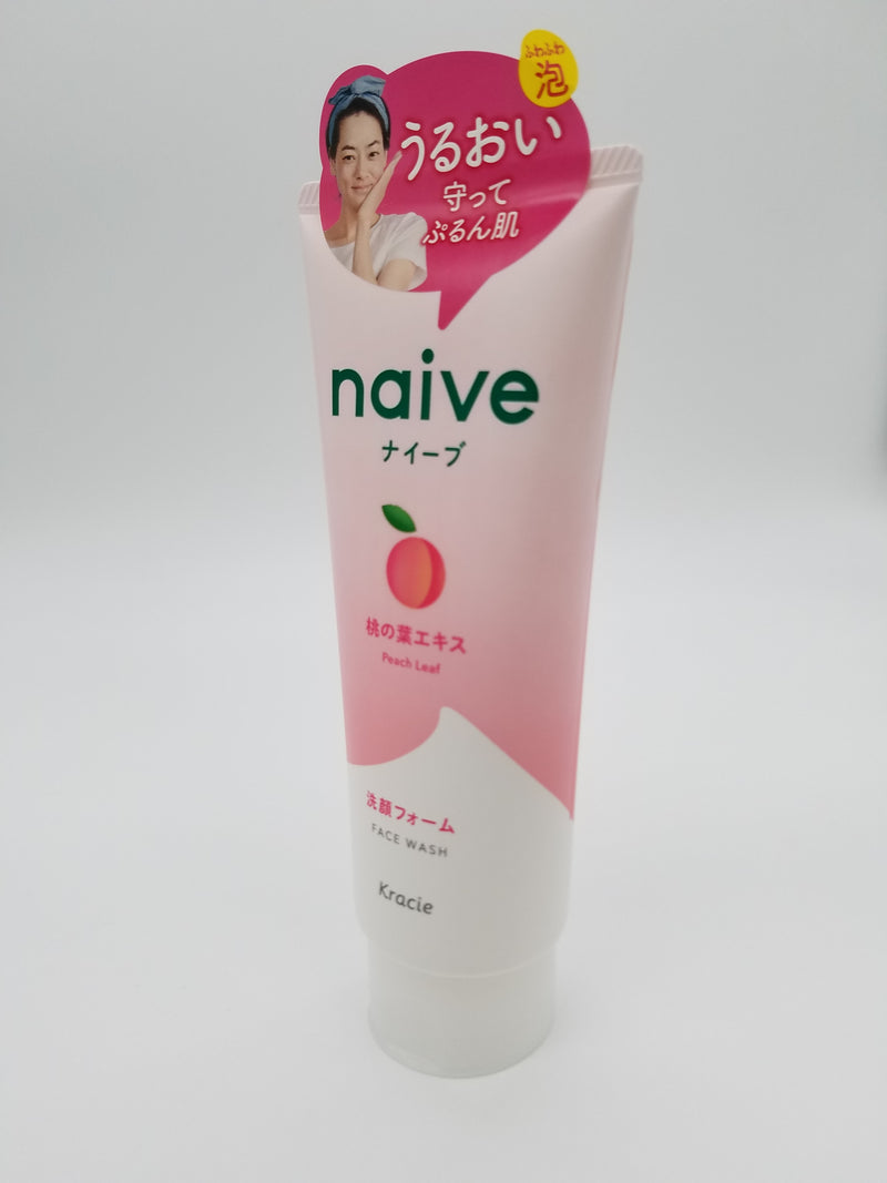 Kracie Naive Facial Cleansing Foam Peach 130G