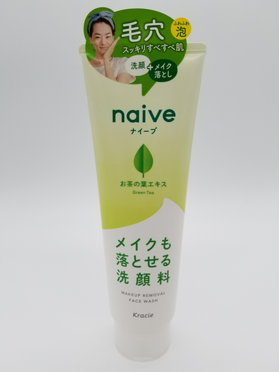 Naive Makeup Remover Face Wash Green Tea (with tea leaf extract) 200g
