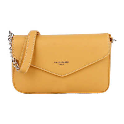 David Jones Ladies Fashion Crossbody Handbag - Mustard
