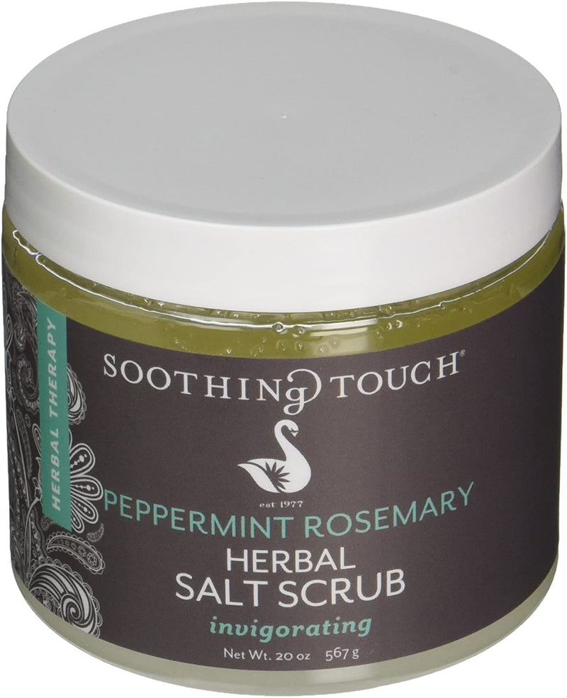 Soothing Touch Peppermint Rosemary Salt Scrub 20 oz