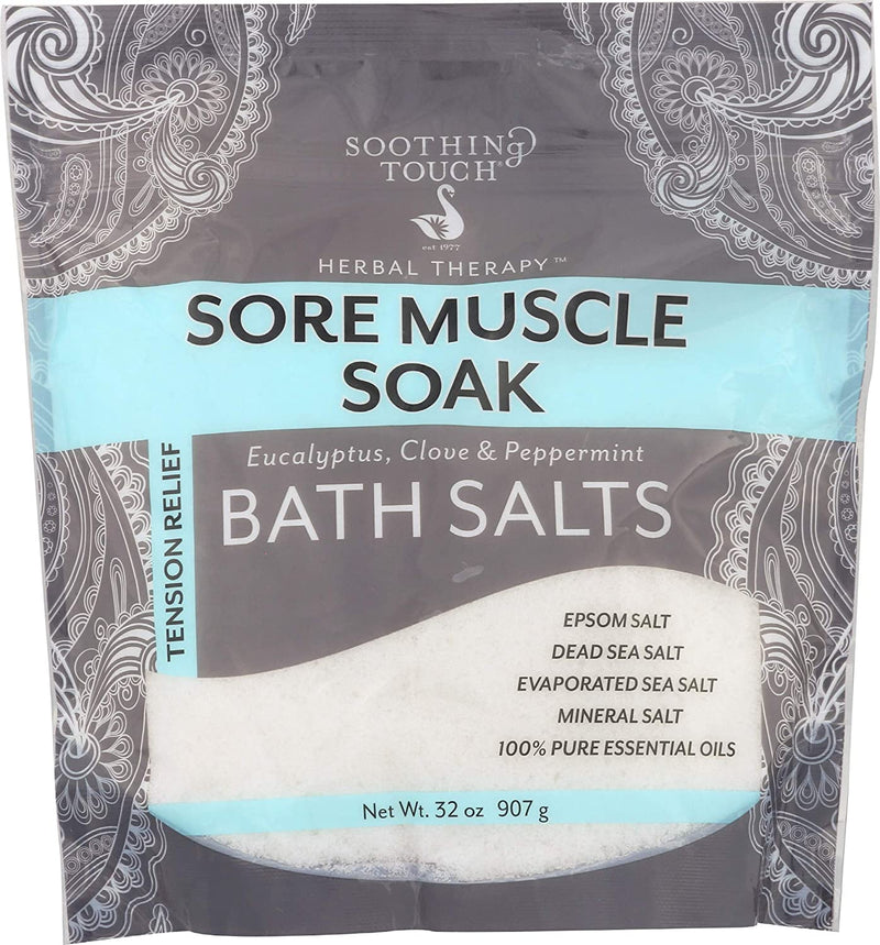 Soothing Touch Sore Muscle Soak Bath Salts Pouch 32 oz