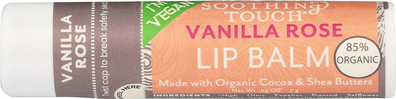 Soothing Touch, Lip Balm Vanilla Rose, 0.25 Ounce 12 Pack