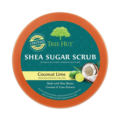 Tree Hut Shea Sugar Scrub Coconut Lime, 18oz, Ultra Hydrating and Exfoliating Scrub for Nourishing Essential Body Care (Pack of 3)