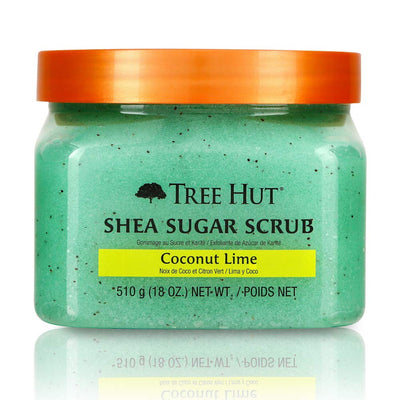 Tree Hut Shea Sugar Scrub Coconut Lime, 18oz, Ultra Hydrating and Exfoliating Scrub for Nourishing Essential Body Care (Pack of 3)