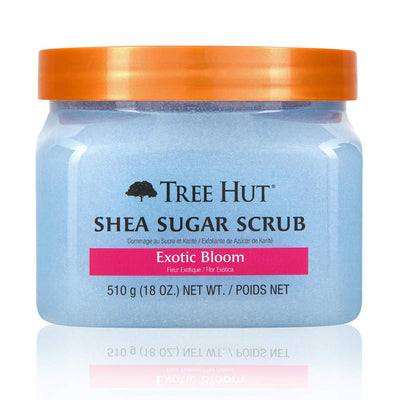 Tree Hut Exotic Bloom Shea Sugar Scrub, 18 oz Ultra Hydrating and Exfoliating Scrub for Nourishing Essential Body Care