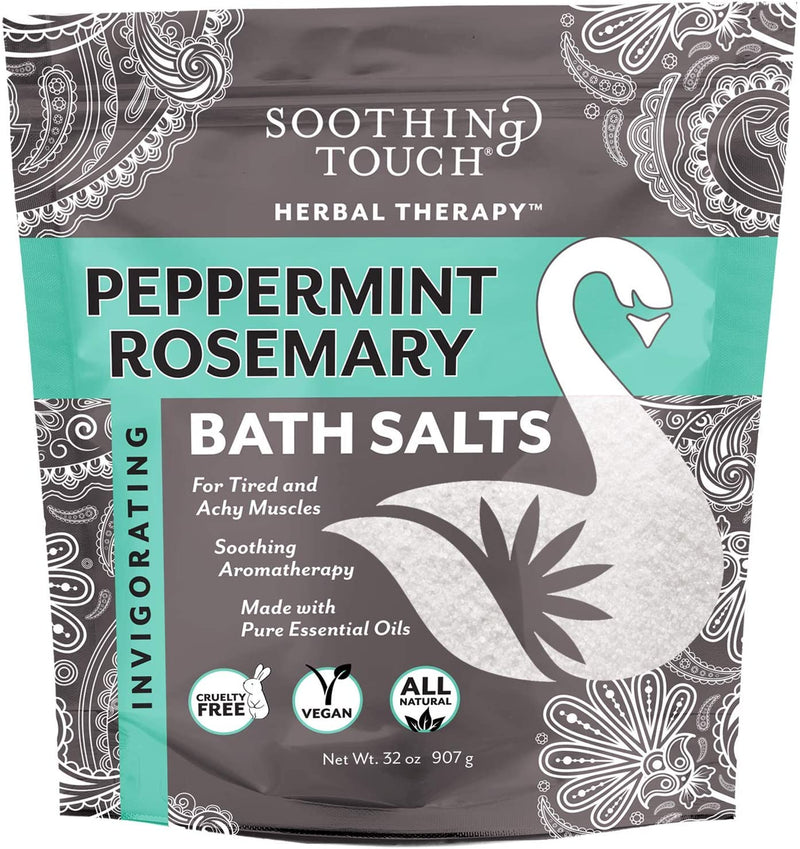 Soothing Touch Bath Salts Peppermint Rosemary 32 Oz