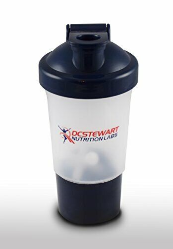 DC Stewart Nutrition Labs 4PC Protein Plastic Shaker Bottle 17 oz.